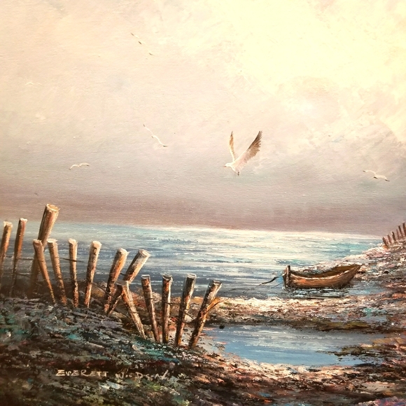 Everett Woodson Origional Signed Oil painting on Canvas - Picture 8 of 13